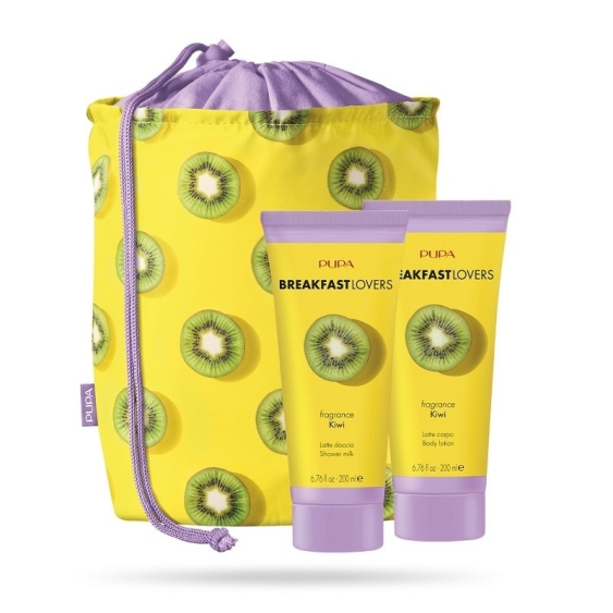 Pupa Breakfast Lovers Latte Doccia + Latte Corpo + Pochette 05 Kiwi
