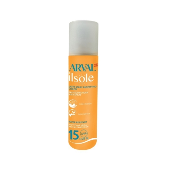 Arval Ilsole Latte Spray Protettivo Corpo SPF 15 200 ml