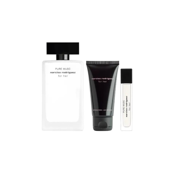 Narciso Rodriguez For Her Pure Musc 100 ml + 10 ml + Body Lotion Cofanetto