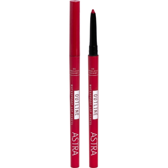 Astra Outline Waterproof Lip Pencil - 06 Endless Cherry
