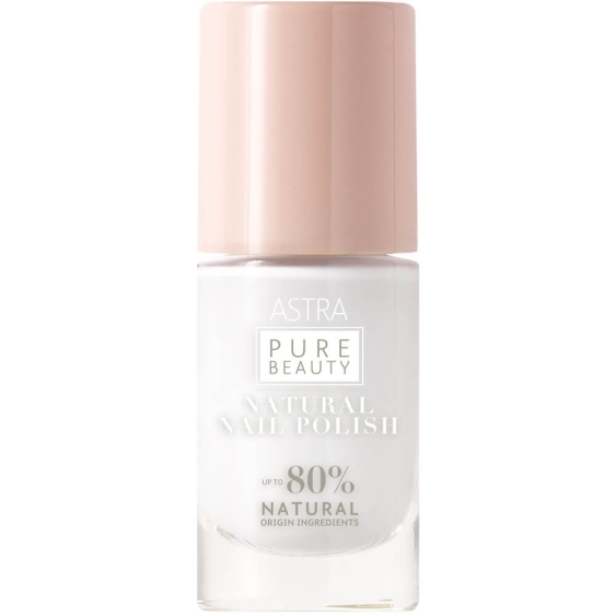 Astra Pure Beauty Natural Nail Polish - 001 Glacier