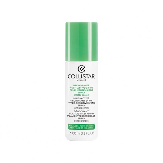 Collistar Deodorante Multi-Attivo Pelli Ipersensibili 24 Ore Spray Al Latte Di Aloe 100ML