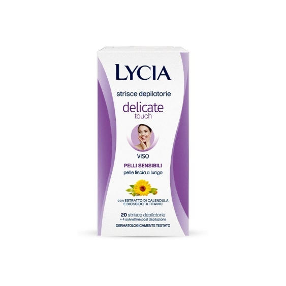 Lycia Delicate Touch Strisce Depilatorie Per Il Viso 20 Strisce