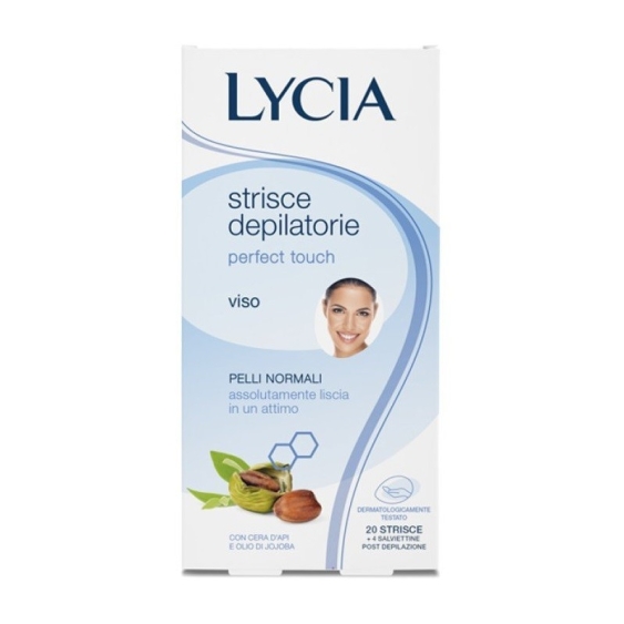 Lycia Perfect Touch Strisce Depilatorie Viso Per Pelli Normali 20 Strisce
