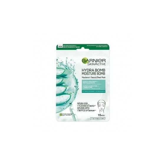 Garnier SkinActive Hydra Bomb Maschera In Tessuto Super Idratante Rivitalizzante - Aloe Vera