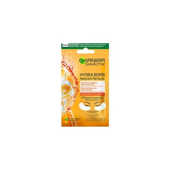 Garnier Maschera Occhi Anti Fatica Con Succo D'Arancia E Acido Ialuronico