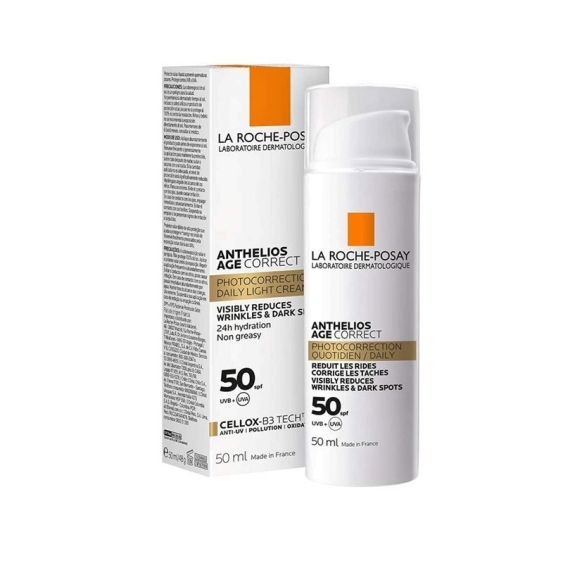 La Roche-Posay Anthelios Age Correct SPF50 Crema Viso Antirughe e Anti-Macchie 50 ml