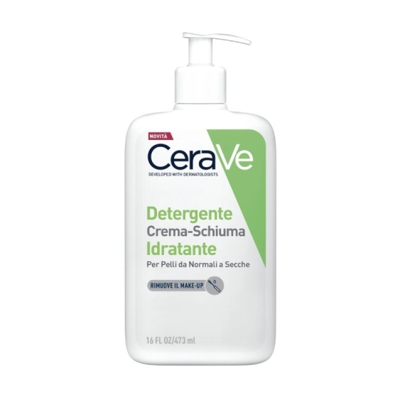 CeraVe Detergente Crema-Schiuma Idratante Viso Pelli Da Normali A Secche 473 ml