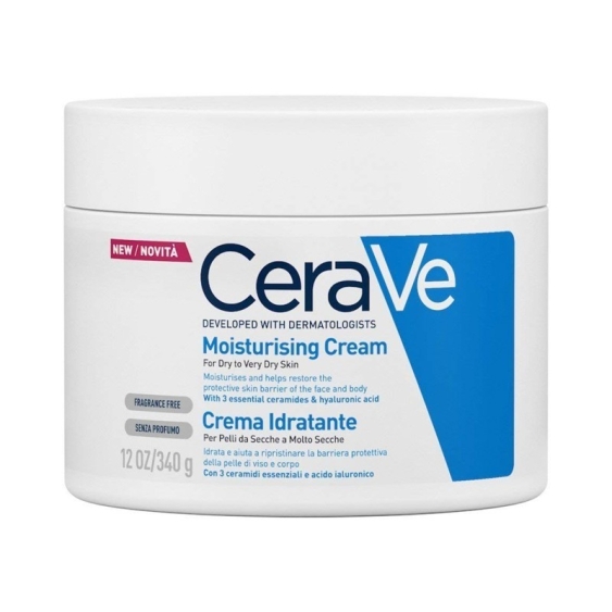 CeraVe Crema Idratante Viso E Corpo Per Pelli Da Secche A Molto Secche 340 ml