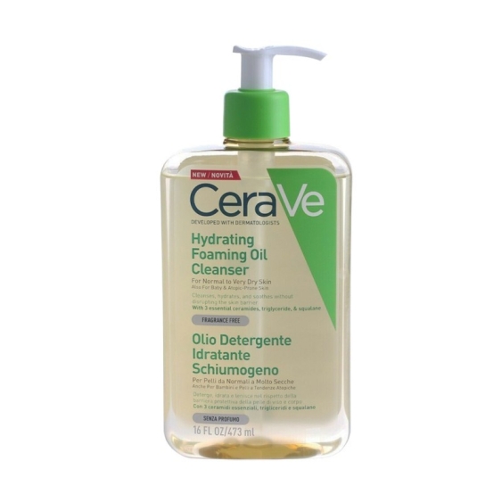 CeraVe Olio Detergente Idratante Schiumogeno Viso E Corpo 473 ml