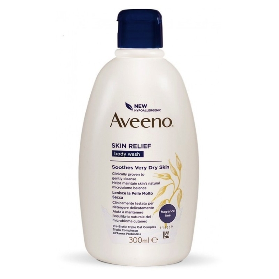 Aveeno Skin Relief Bagno Doccia Lenitivo Per Pelle Molto Secca E Irritata 300 ml