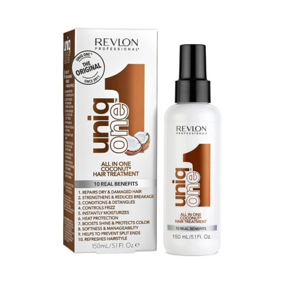 Revlon UniqOne All In One Coconut Trattamento Senza Risciacquo Per Capelli Secchi E Danneggiati 150 ml