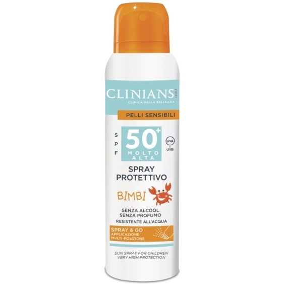 Clinians Spray Protettivo Bimbi Resistente All'Acqua SPF50+ 150 ml