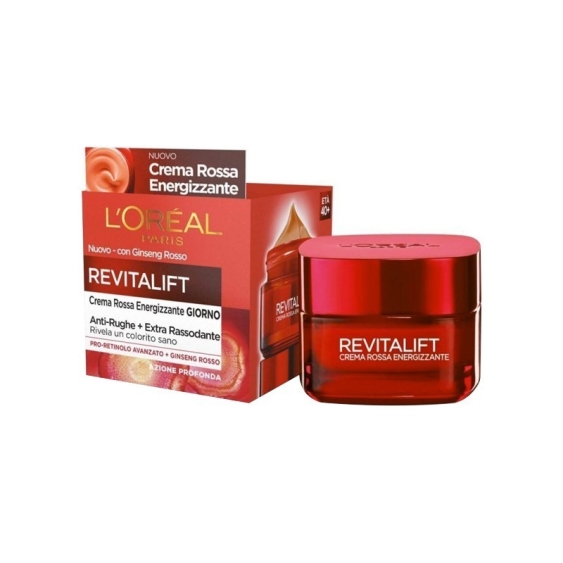 L'Oreal Paris Revitalift Crema Rossa Energizzante Rossa 50 ml