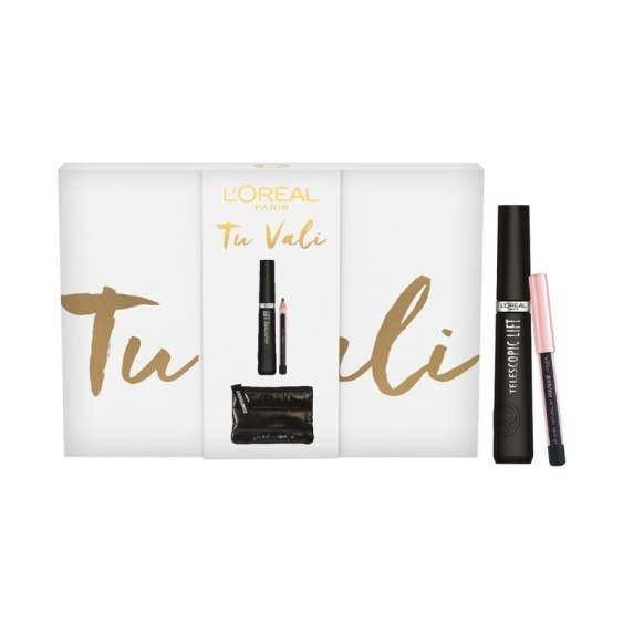 L'Oreal Paris Telescopic Lift Mascara + Matita Occhi Cofanetto Makeup