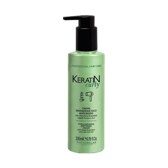 Phytorelax Keratin Curly Crema Definizione Ricci Anticrespo 200 ml