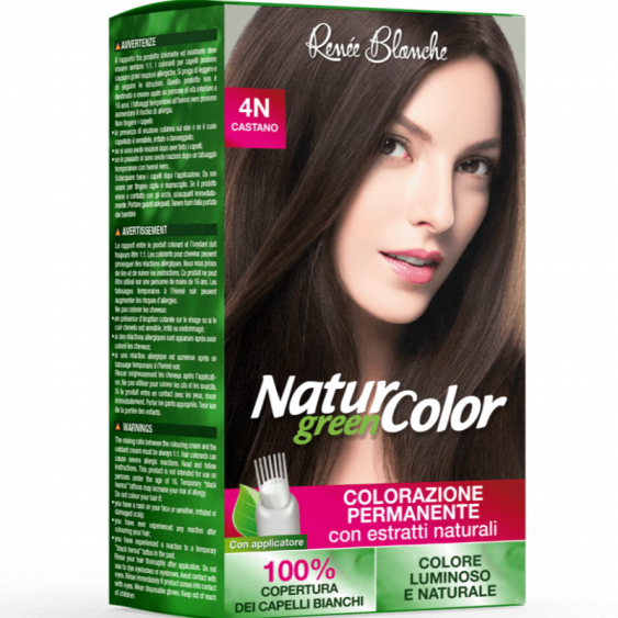 Renee Blanche Natur Color Green Colorazione Permanente Naturale 4N Castano