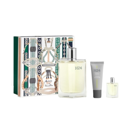 Hermes H24 Eau De Toilette 100 ml + 5 ml + Trattamento Idratante Viso Cofanetto