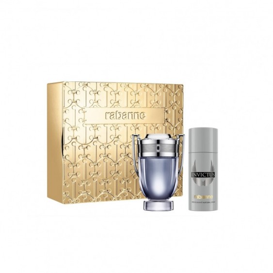 Paco Rabanne Invictus Eau De Toilette 100 ml + Deo Spray Cofanetto