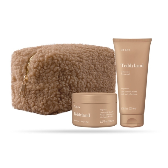 Pupa Teddyland - Gel Doccia + Burro Corpo Latte E Chicchi Di Caffè Cofanetto