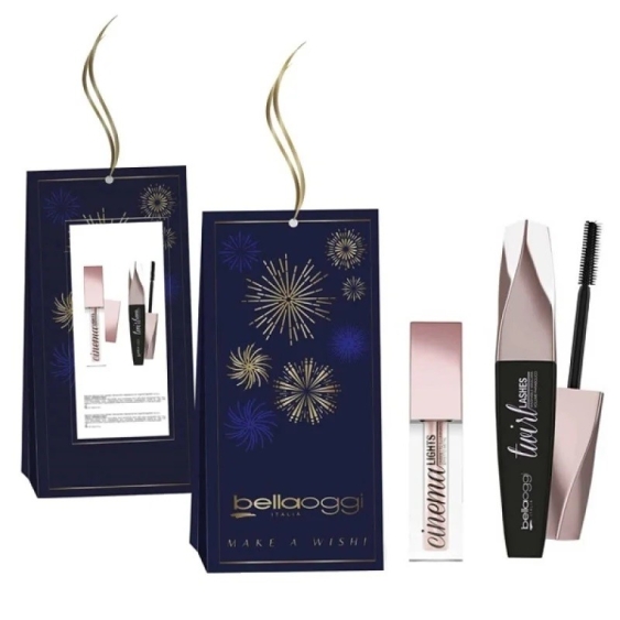 Bellaoggi Kit Mini Eyes Cinema Light Ombretto + Twirl Lashes Mascara Cofanetto Make-up
