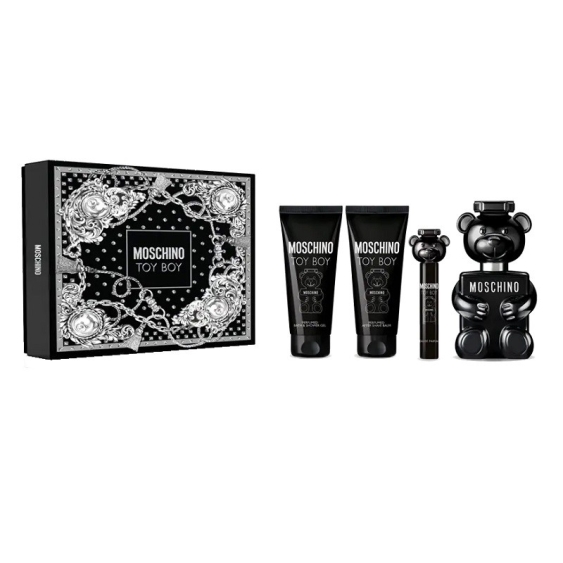 Moschino Toy Boy Eau De Parfum 100 ml + 10 ml + Shower Gel + After Shave Balm Cofanetto