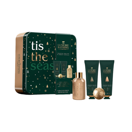 The Luxury Bathing Company Toasted Praline & Sweet Vanilla Tis The Season Cofanetto