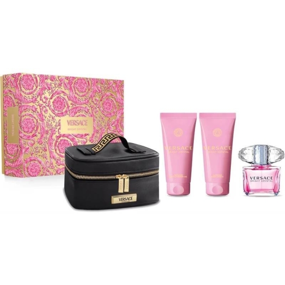 Versace Bright Crystal Eau De Toilette 90 ml + Shower Gel + Body Lotion Cofanetto