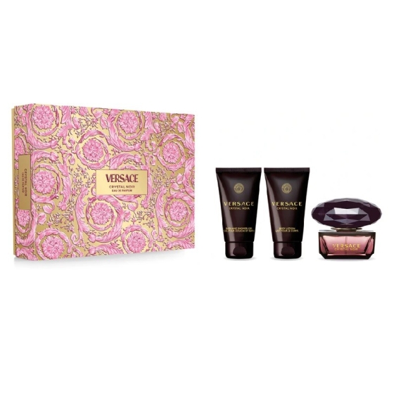 Versace Crystal Noir Eau De Parfum 50 ml + Shower Gel + Body Lotion Cofanetto