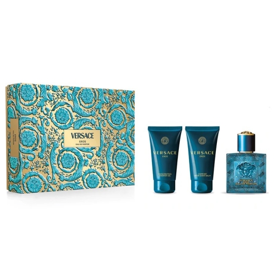 Versace Eros Eau De Parfum 50 ml + Shower Gel + After Shave Balm Cofanetto