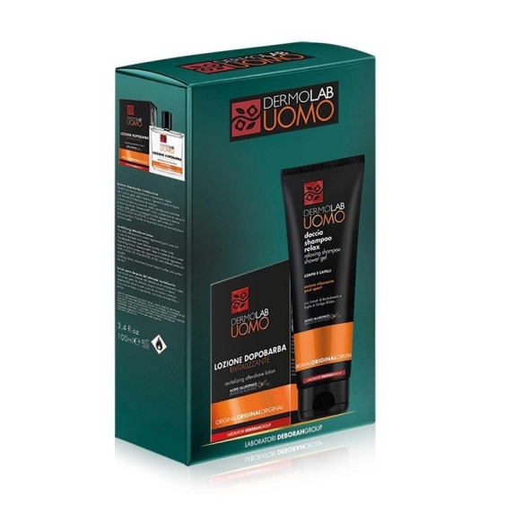 Dermolab Uomo Kit Doccia Shampoo Relax 250 ml + Lozione Dopobarba Rivitalizzante 100 ml