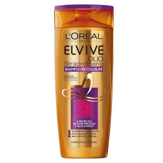 L'Oreal Paris Elvive Olio Straordinario D'Amla Shampoo Ricci Sublimi 400 ml