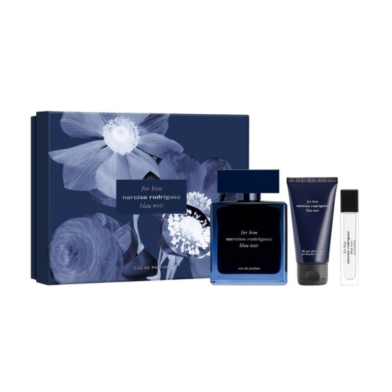 Narciso Rodriguez For Him Bleu Noir Eau De Parfum 100 + 10 ml + Shower Gel 50 ml Cofanetto