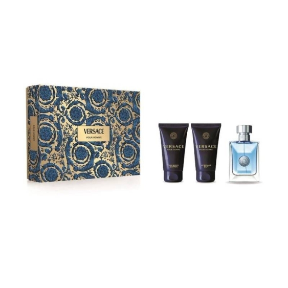 Versace Pour Homme Eau De Toilette 50 ml + After Shave 50 ml + Shower Gel 50 ml Cofanetto