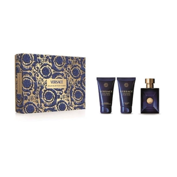 Versace Dylan Blue Eau De Toilette 50 ml + After Shave 50 ml + Shower Gel 50 ml Cofanetto