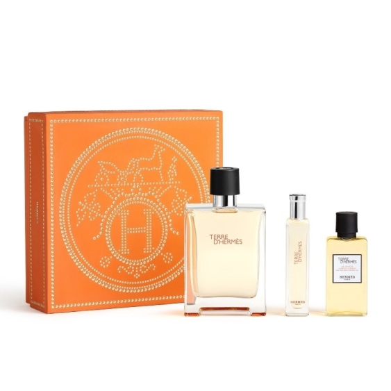 Hermès Terre D'Hermes Eau De Toilette 100 ml + 15 ml + Shower Gel 40 ml Cofanetto
