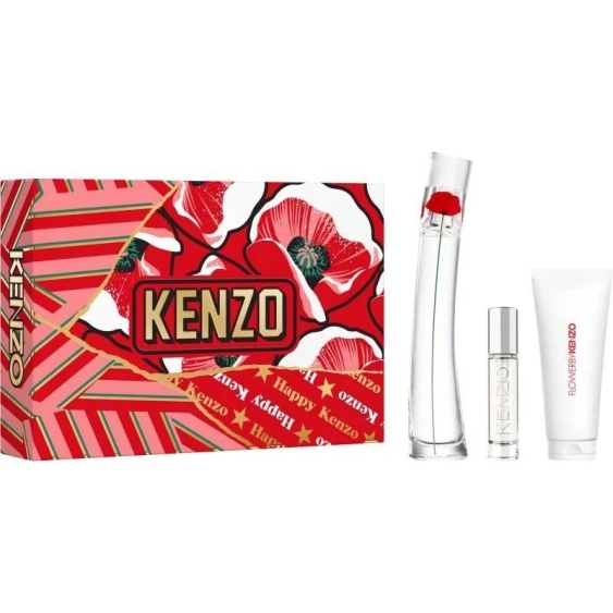Kenzo Flower Eau De Parfum 50 ml + 10 ml + Body Lotion 75 ml Cofanetto