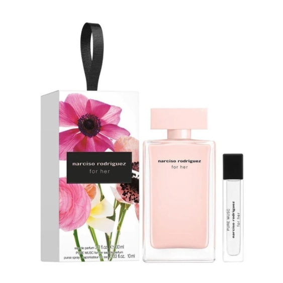 Narciso Rodriguez Cofanetto For Her Eau De Parfum 100 Ml + For Her Pure Musc Eau De Parfum 10 Ml