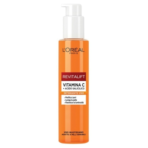 L'Oreal Paris Revitalift Vitamina C + Acido Salicilico Detergente Viso 150 ml