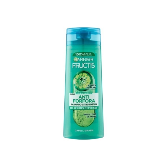 Garnier Fructis Anti Forforfora Shampoo Citrus Detox Per Capelli Grassi 250 ml