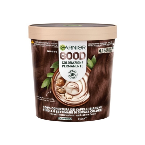 Garnier Good Colorazione Permanente Senza Ammoniaca - 4.15 Castano Freddo Nocciola