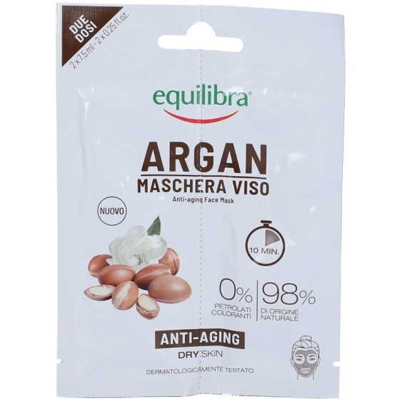 Equilibra Argan Maschera Viso Anti-Aging 2x7,5 ml