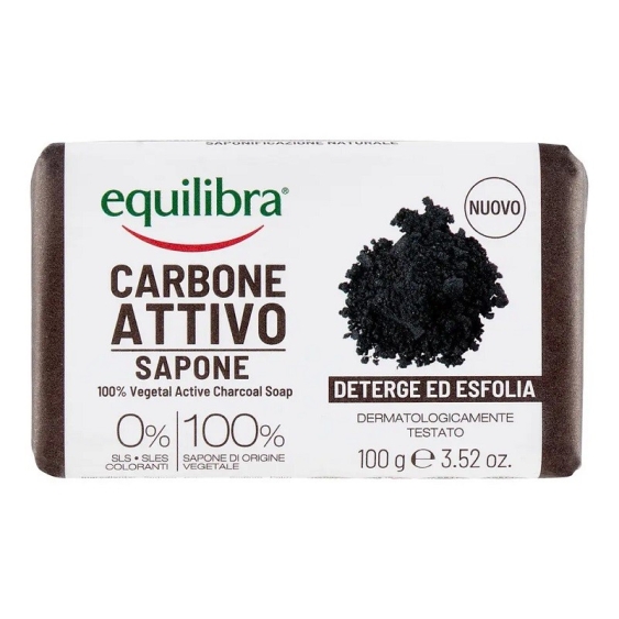 Equilibra Carbone Attivo Sapone Detergente Esfoliante 100 gr