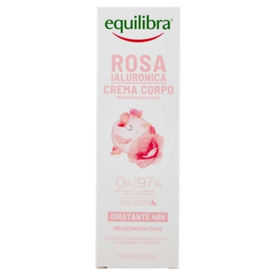 Equilibra Rosa Ialuronica Crema Corpo Idratante 48H 150 ml