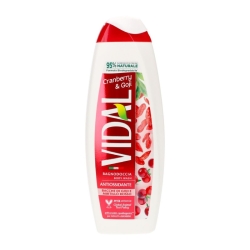 Vidal Cranberry & Goji Bagnodoccia Antiossidante Bacche Di Goji E Mirtillo Rosso 500 Ml