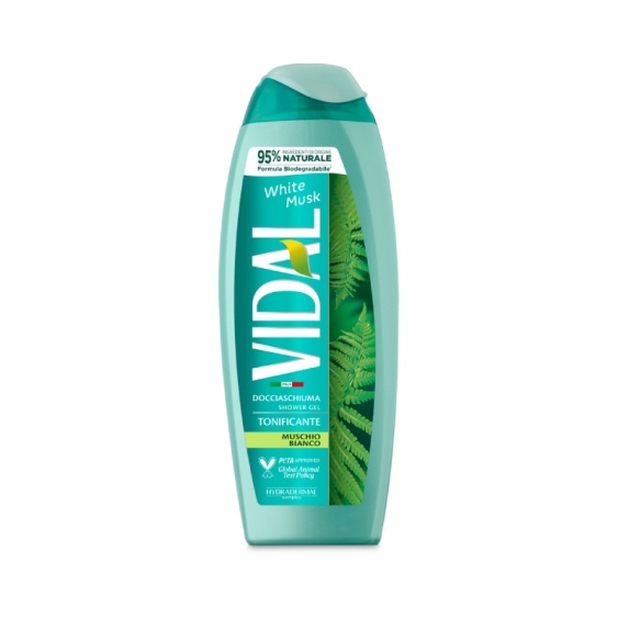 Vidal White Musk Docciaschiuma Tonificante Muschio Bianco 250 Ml