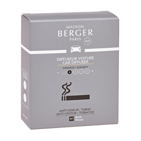 Maison Berger Paris Anti-Odour Tobacco Woody 2 Ricariche Per Diffusore Auto
