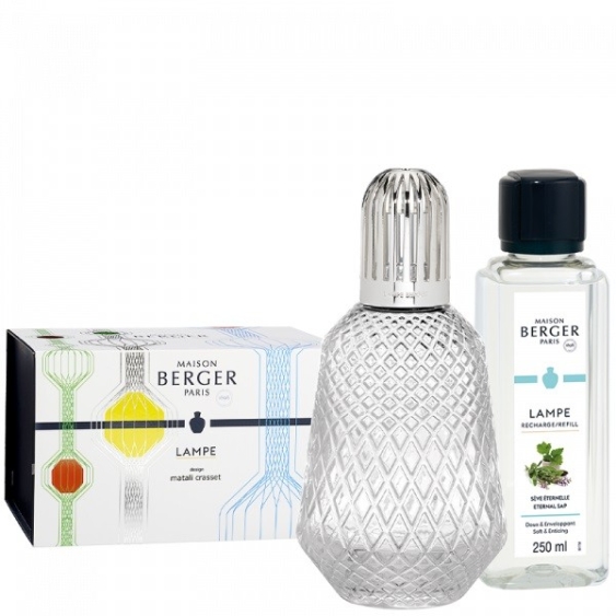 Maison Berger Paris Cofanetto Lampe Matali Transparent Lampada + Essenza 250 Ml