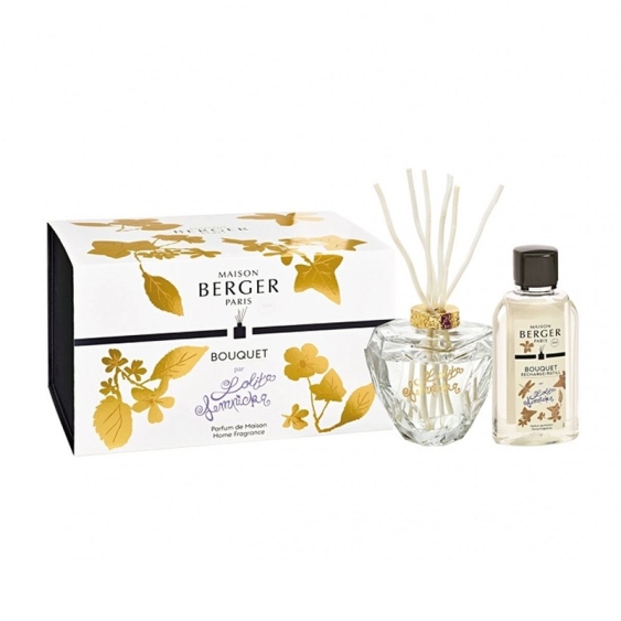 Maison Berger Paris Cofanetto Premium Bouquet Trasparente Con Bastoncini + Fragranza Lolita Lempicka 200 Ml