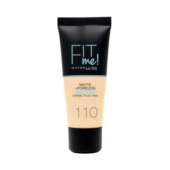 Maybelline Fit Me Matt + Poreless Fondotinta Liquido - 110 Porcelain